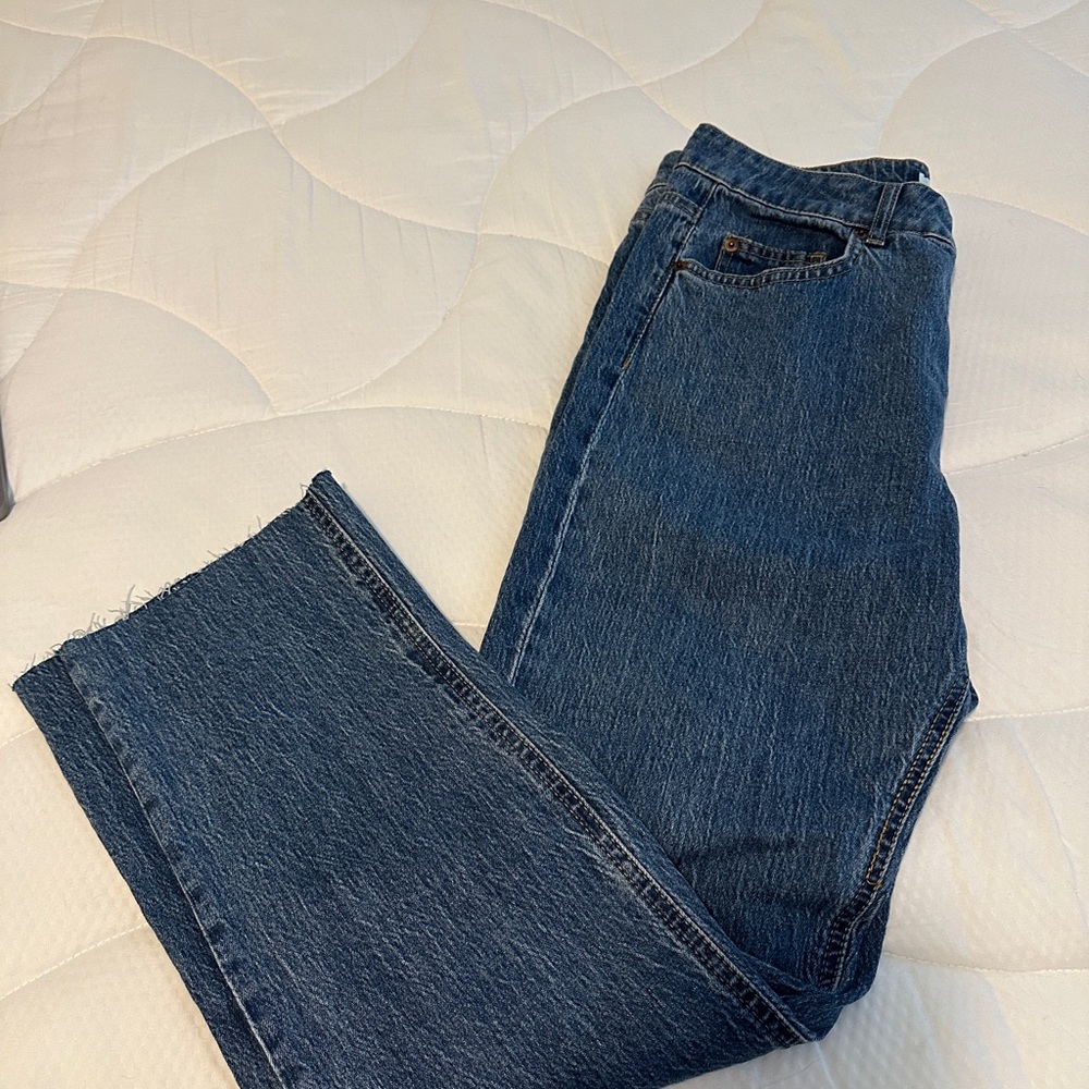 H&M Blue Straight Leg Jeans